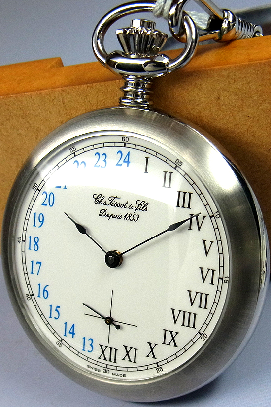 イソザキ時計宝石店 BLOG: ・ティソ-24時間表示懐中時計-『T82.7.609