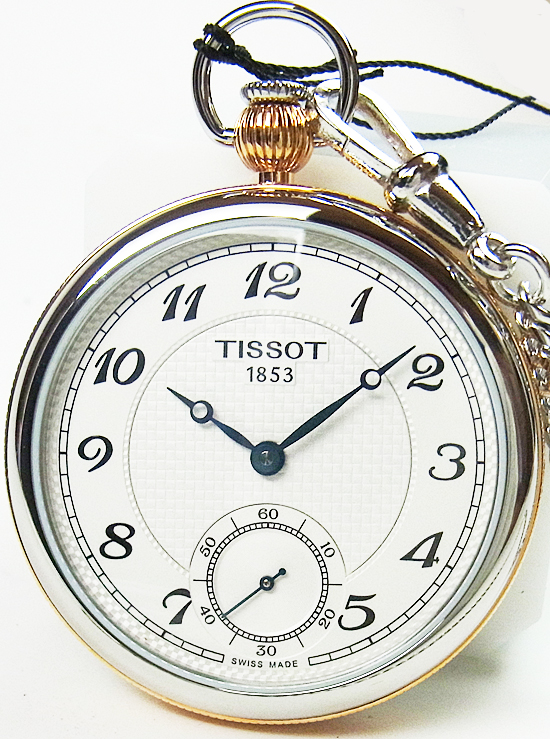 【正規品・高精度日差+約2秒】TISSOT　機械巻き懐中時計