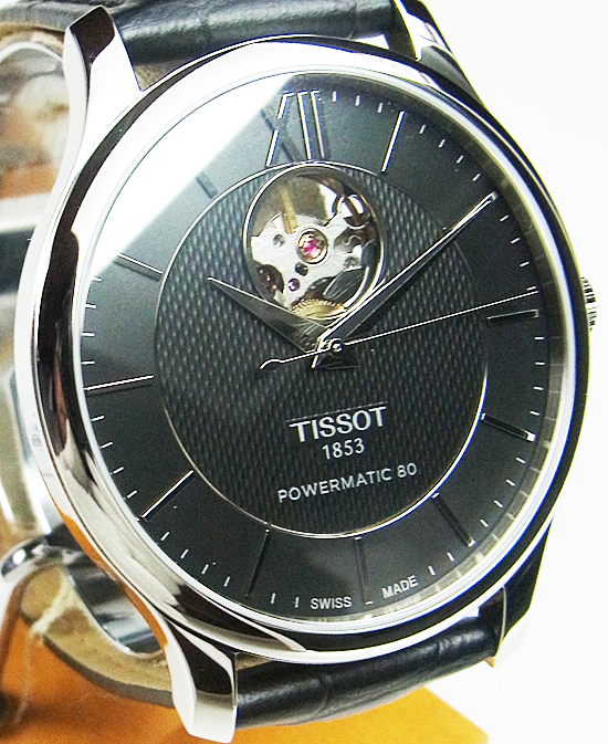 ティソ TISSOT トラディションオートマティックオープンハート 腕時計