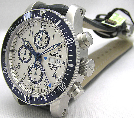 FORTIS B-42 フリーガー クロノグラフ GMT メンズ 傷なし美品 - 時計